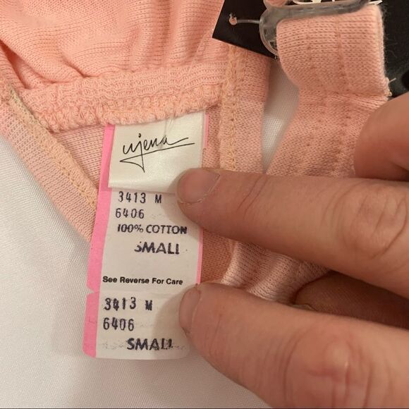 Vintage Ujena Cotton Strapless Bralette Bra New with Tags Size Small Ruched - Picture 5 of 8